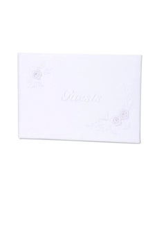 Guest Book Embroidered White - pzsku/ZBE6610600FBAC4C2076FZ/45/_/1650028037/d8ee7676-84c6-4d2f-b833-a1354c4d0347