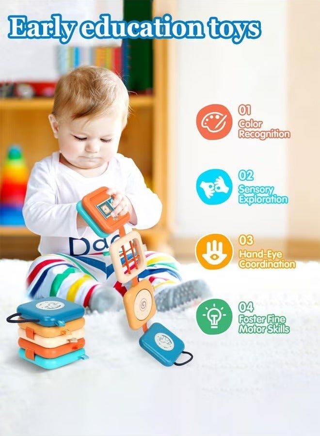 Aissiora Baby busy toys Multi-functional movable block toy Exercise hand-eye coordination Early education toys Intellectual development Suitable for babies from 6 months onwards - Image 1
