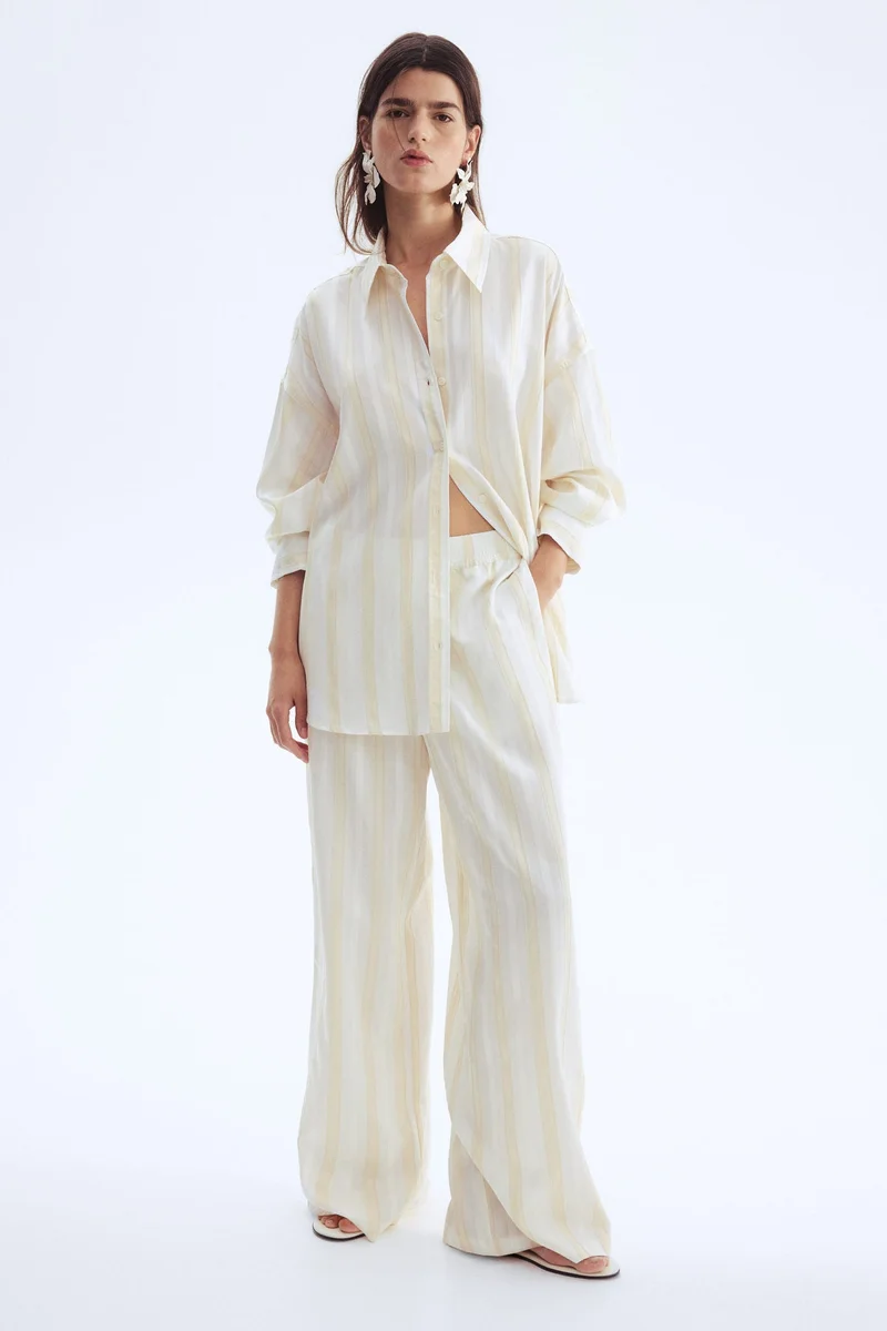 H&M Straight pull-on trousers