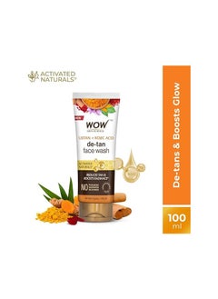WOW Skin Science WOW Skin Science Ubtan Face Wash with Chickpea Flour, Turmeric, Saffron, Almond Extract, Rose Water & Sandalwood Oil - No Sulphate, Parabens, Silicones & Color - Pack of 2 - Net Vol 200mL  - Image 3