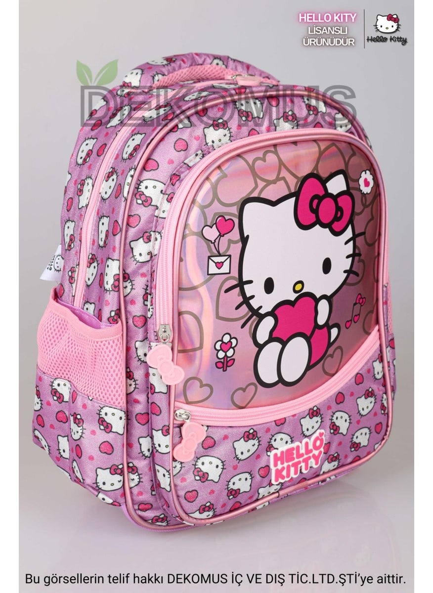 Hello Kitty مجموعة حقائب مدرسية جديدة مرخصة من عالم سباركلينغ الخاصة، حقيبة مدرسية وحقيبة أقلام، زجاجة ماء، صندوق غداء، مجموعة ملفات سنياب  - Image 5