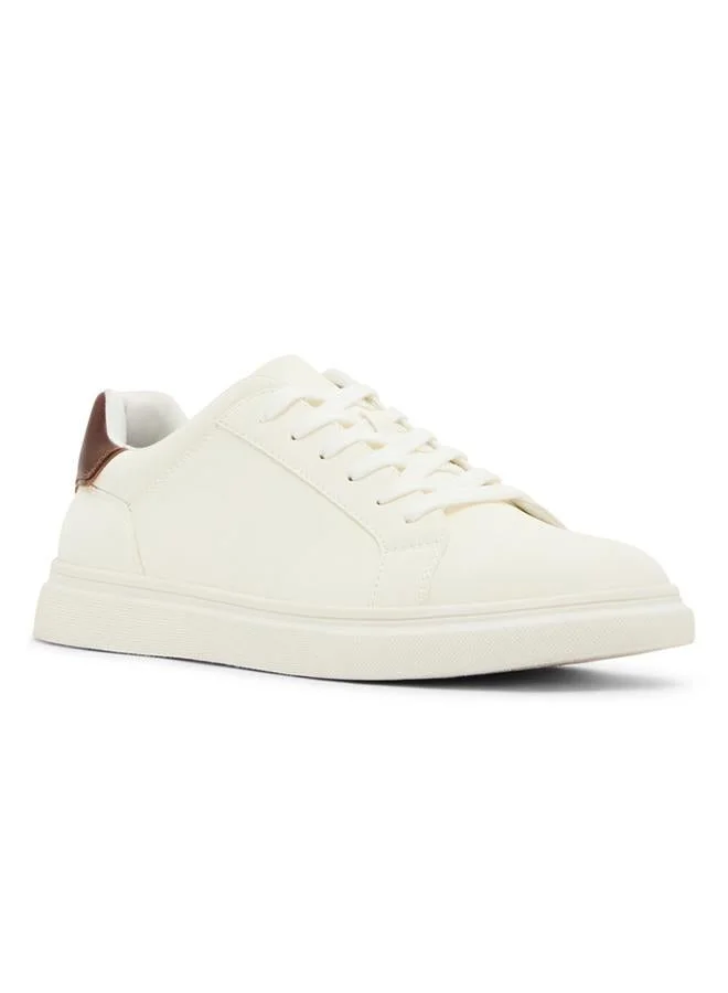 ستيف مادن Mpeter White Men's Lace-Up Shoes