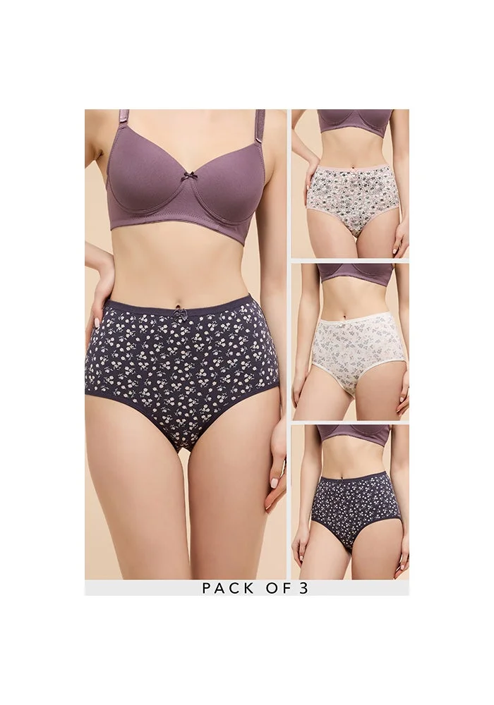 R&b 3 Pack Printed Full Briefs