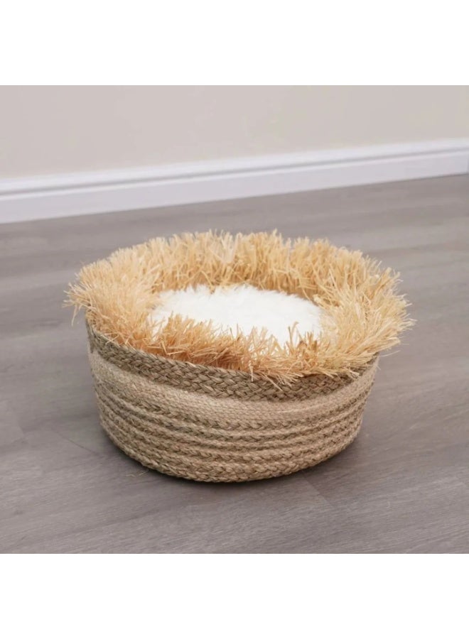 Catry Cat Bed Basket - 40x40x18hCm