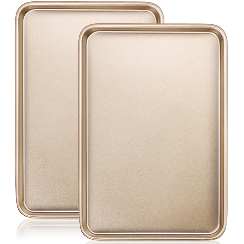 Wildone Baking Sheet Pan Set, Commercial Cookie Sheets for Oven, Nonstick Carbon Steel Half Sheet Pan 17.5x12in, Heavy Duty & Easy Clean（2 Pack） - Image 1