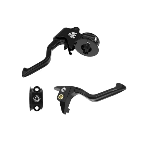 PJMTCUSTOM Easy Pull Clutch and Brake Lever Hand Controls for Harley Davidson 20182024 Softail Black - Image 3