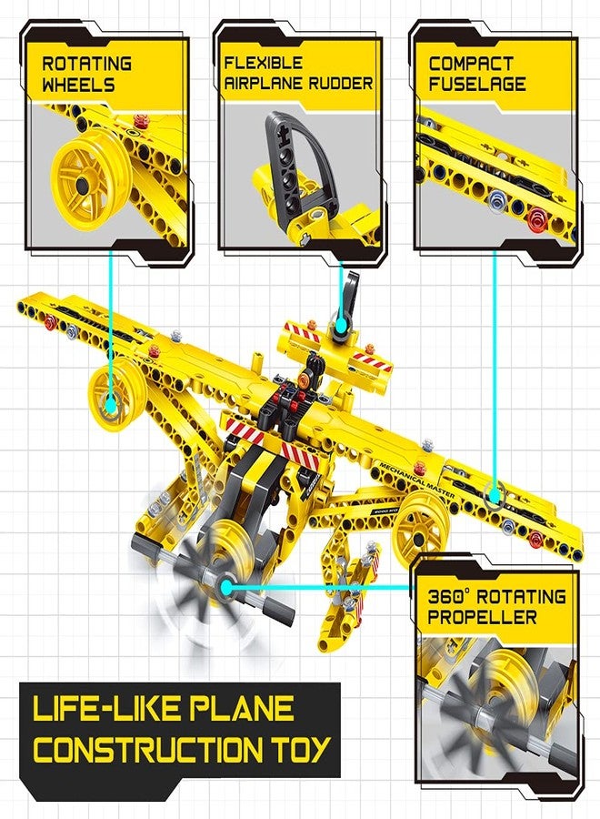 BAODLON STEM / Building Toy for Ages 5, 6, 7, 8, 9, 10, 11, 12 Years Old Kid, Boy, Girl - 2-in-1 Truck Airplane Take Apart Toy, 361 Pcs DIY Building Kit, Learning Engineering Construction Toy, Ideal Gift - Image 5