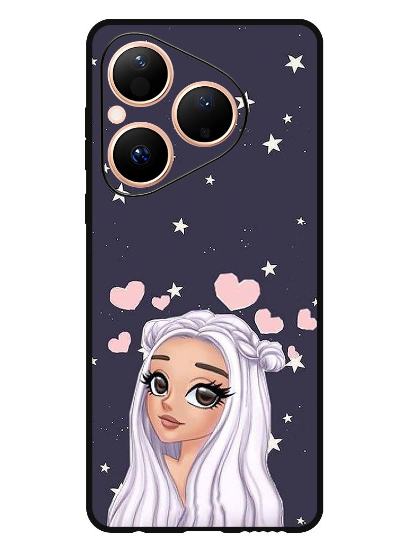 Theodor Case Compatible with Huawei Pura 80 6.6 Inch Protection Shockproof Bumper Cover Love Star Background - Image 1