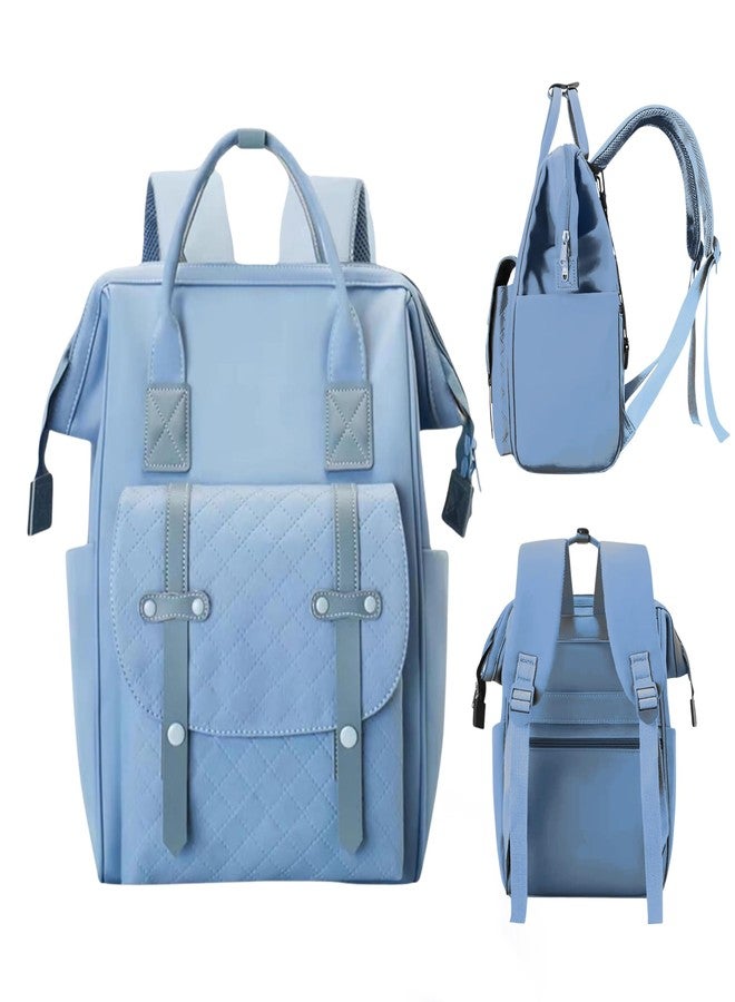 OBABY Baby Diaper Bag spacious/multi-pocket/diaper backpack/fashionable/waterproof/large capacity/durable/Maternity Backpack Cum Tote bag Spacious to Easily Organise Baby Essentials. (Strap Blue) - Image 1