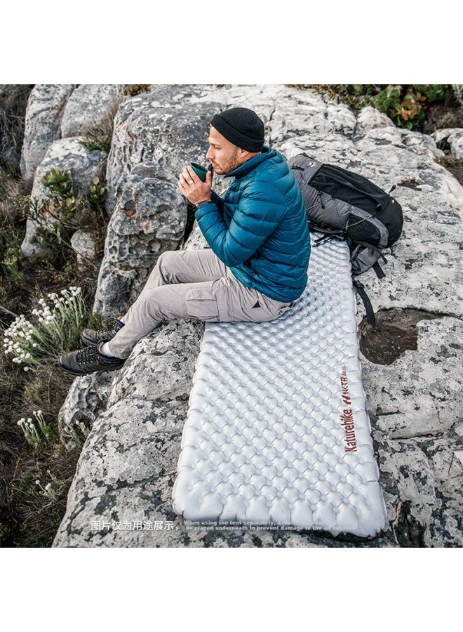 Naturehike Naturehike Ultralight Inflatable Sleeping Pad With 5.8 R-value, Carbon Silver, Square 196*64cm - Image 5