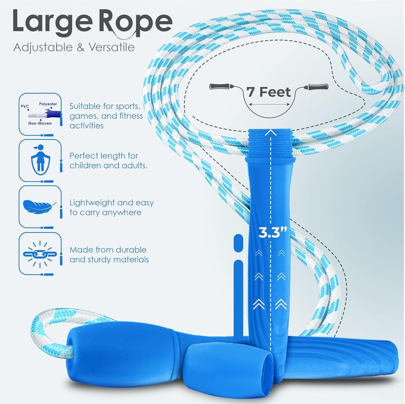 Ram-Pro Ram Pro All Purpose Jump Rope Stripe Ropes With Plastic Handles for any Skill Level - Image 2