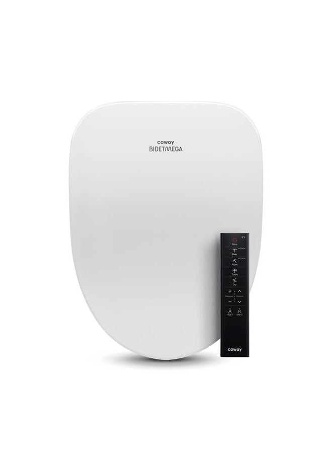 COWAY Electronic Bidet Elongated Toilet Seat with Instantaneous Water Heating, Heated Seat and Dryer, Soft Close Lid, Stainless Nozzle, Self Cleaning, Remote Control 400S - Image 1