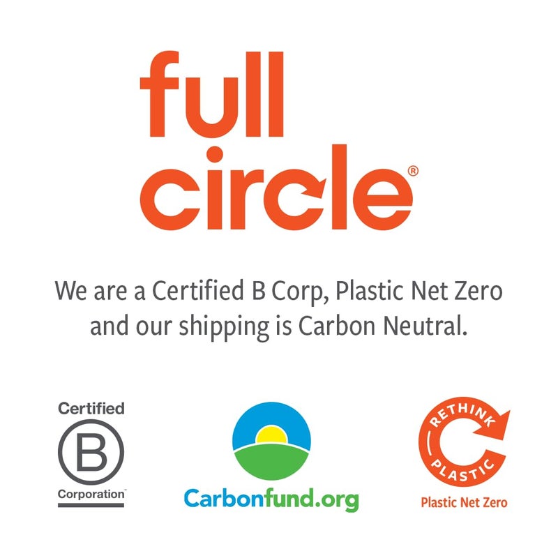 Full Circle Tidy 100% Organic Cotton Dish Cloths 3 Pack - Absorbent, Reusable, Kitchen Towels, Eco-Friendly, Machine Washable - Gray - Image 3