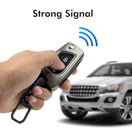 SHOPOFLUX Metal Key Cover Compatible with Toyota Innova Crysta | Corolla Altis 3 Button Flip Key (Pack of 1) - Image 3