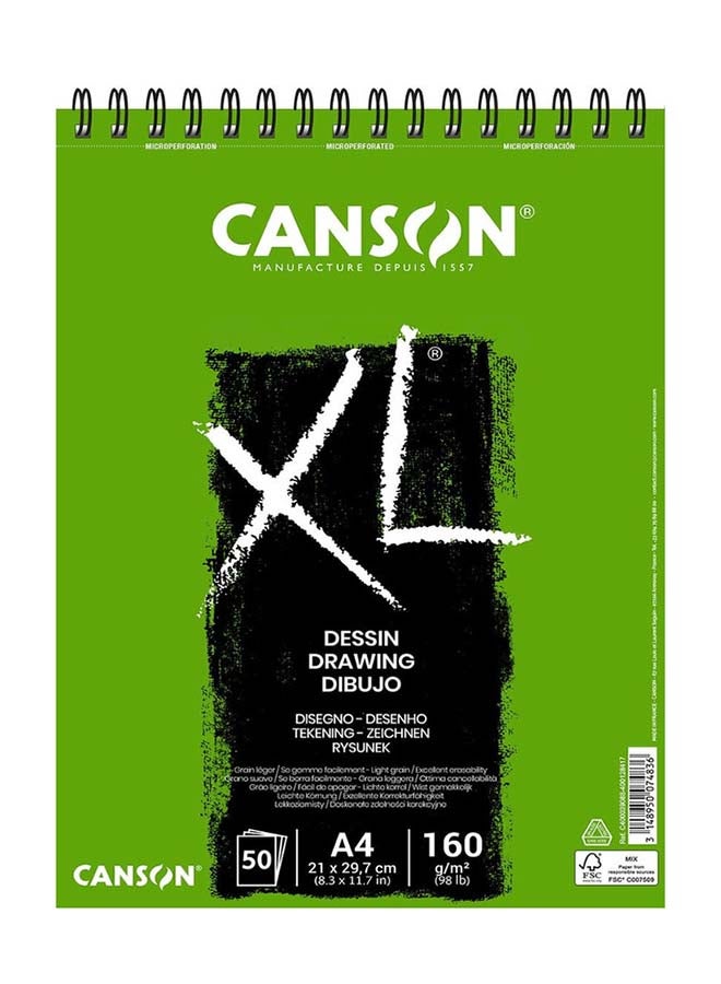 CANSON Canson drawing book XL Dessin -A4 -160gm - Image 1