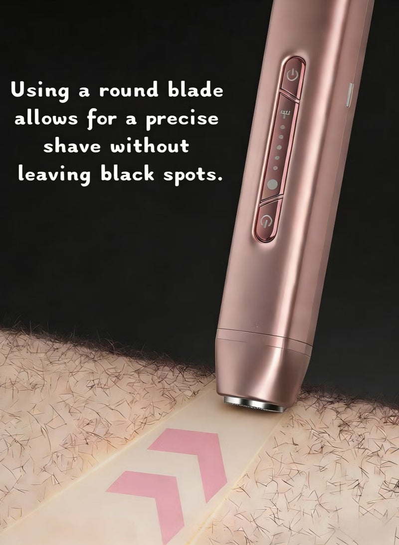 كرونايتي حلاقة Crownity ذات الرأسين للسيدات - أداة إزالة شعر كهربائية 2 في 1 بشفرة سيراميكية وسرعة 5400 دورة في الدقيقة - Image 3