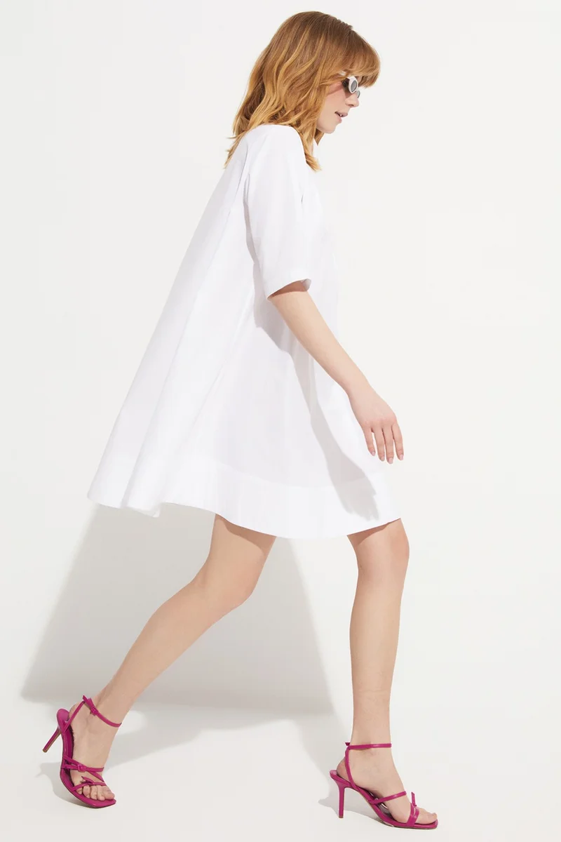 جون Poplin Shirt Dress
