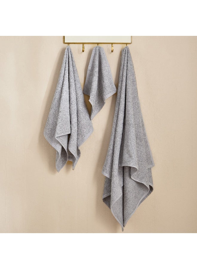 Home Box Textured Cotton Towel Set - Gray, 8 Pieces - Image 3
