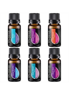 O'linear Essential Oils 6 Blends Set - Perfect for Humidifiers and Diffusers, Aromatherapy Diffuser Oils Scents, Essential Oil Kit for Home Use, Essential Oil Pack with Various Scents