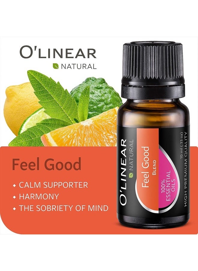 O'linear - O'linear Essential Oils 6 Blends Set - Perfect for Humidifiers and Diffusers, Aromatherapy Diffuser Oils Scents, Essential Oil Kit for Home Use, Essential Oil Pack with Various Scents - Image 1