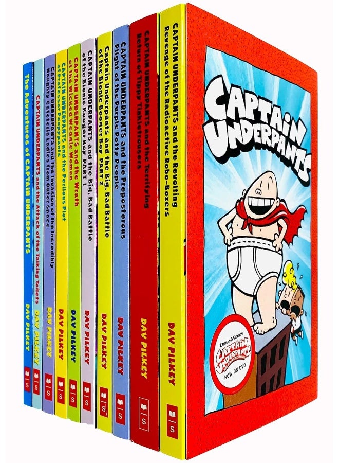 Captain Underpants: 10 Book Set - Image 1