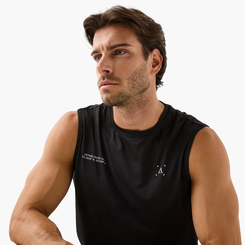 Splash Active  Regular Fit Sleeveless T-shirt for Men | Best Price UAE