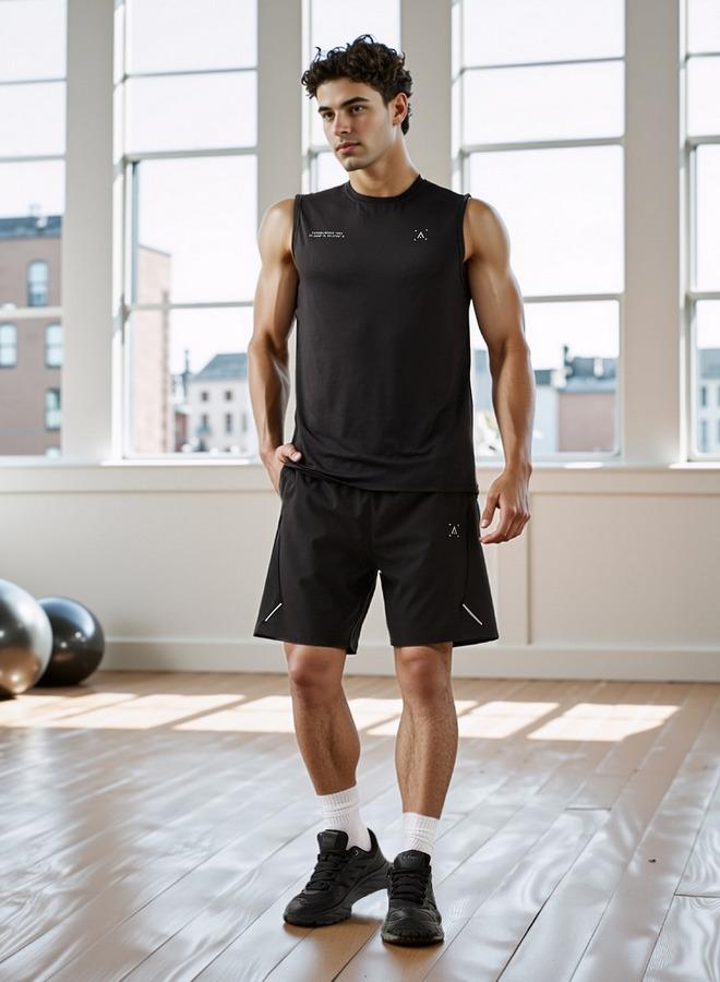 آكتف تيشيرت بدون أكمام بقصة عادية - Image 2