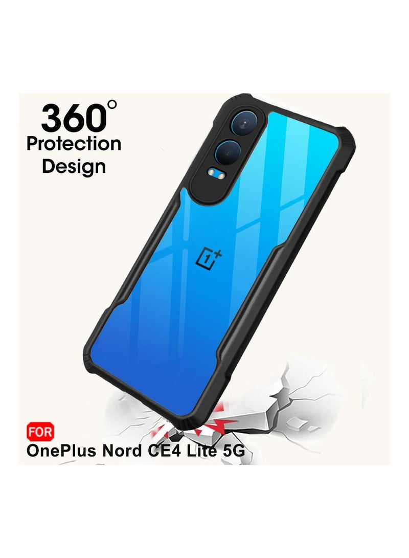 دبليو تيك ون بلس نورد CE4 لايت 5G 2024 هجين TPU سيليكون مع مصدات درع مرتفعة غطاء نحيف - أسود - Image 3
