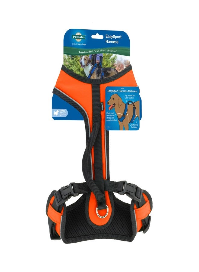 بيت سيف سرج PetSafe EasySport للكلاب، سرج مبطن قابل للتعديل مع مقبض تحكم وحواف عاكسة، صغير، برتقالي - Image 1