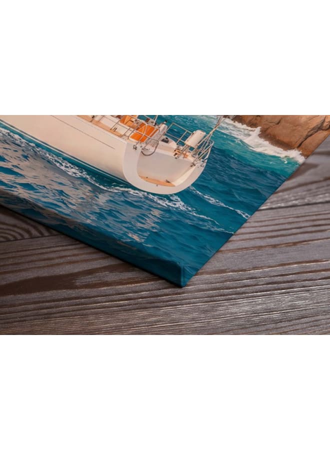 هوم جاليري لوحة فنية مطبوعة على قماش "هروب من المحيط" مقاس - Image 2