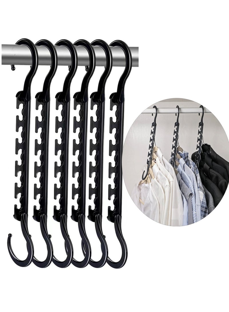 Space Saving Hangers Magic Cascading Clothes Hangers Plastic Closet Hanger Organizer, Set of 5 - Image 1