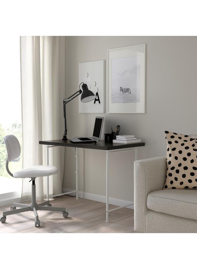 إيروريكس مكتب، أسود-بني/أبيض، 100×60 سم - Image 2