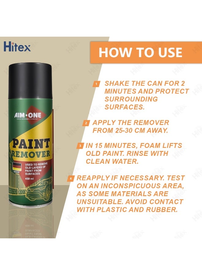 هيتكس بخاخ مزيل طلاء - مزيل طلاء سريع المفعول للأسطح المعدنية والسيارات والدراجات النارية والآلات وقطع الغيار - فعال في السيارات والمنازل والصناعات | تقنية ألمانية - Image 5