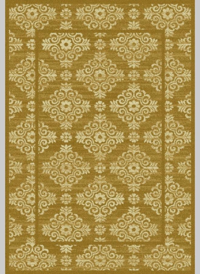 لوفت بريستول، سجادة أريكة، سجادة غرفة معيشة حديثة، سجادات أرضية ناعمة، وسائد سجادة، سجادة أريكة غير قابلة للانزلاق، سجادة غرفة معيشة قابلة للغسل، مقاس 160*235 سم، ذهبي-605-CG1-D - Image 2