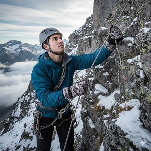 PulGos Set-1 Winter Thermal Camouflage Gloves for Men & Women | Windproof Warm Gloves for Riding, Cycling, Skiing & Outdoor Activities | Adjustable Strap, Comfort Fit & Cold-Weather Protection – Grey - Image 3