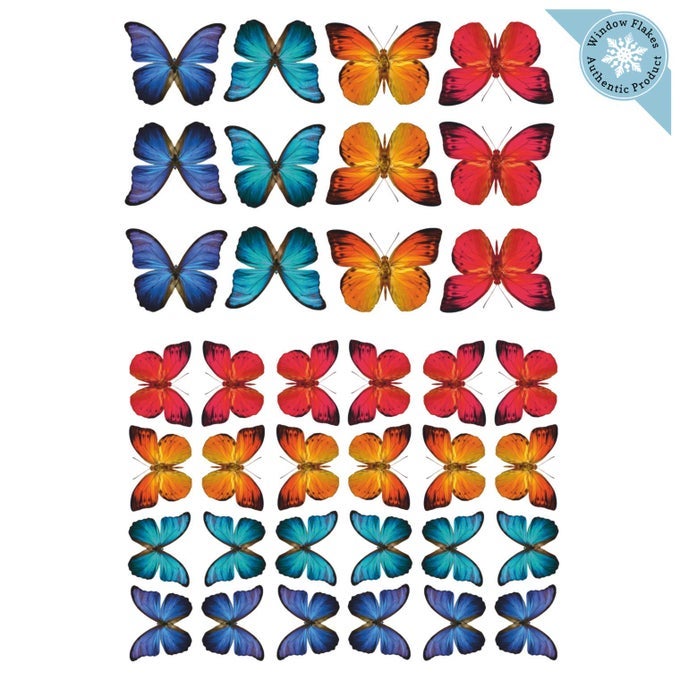 36 BUTTERFLY WINDOW CLINGS FOR GLASS WINDOWS AND DOORS WINDOW DECALS FOR BIRDS STRIKES ANTI COLLISION WINDOW STICKERS DECOR DECORATIVE BUTTERFLIES WINDOW DECALS FOR SLIDING GLASS DOORS