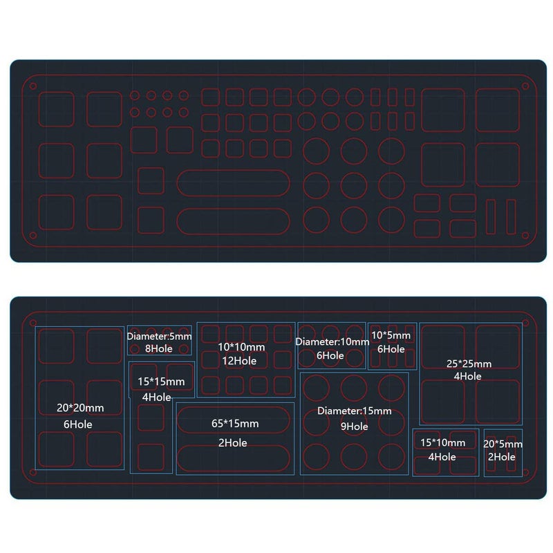 FPVERA Screwdriver Storage Rack Screwdriver Organizers for Hex Cross Screw Driver RC Tools Kit Organizers 63 Hole - Image 5