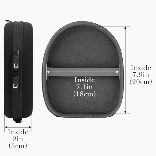 Linkidea Case for Bose QuietComfort Qc35, QC25, QC15, AE2 W, AE2i, AE2, SoundLink, SoundTrue Around-Ear Headphones II Black - Image 4