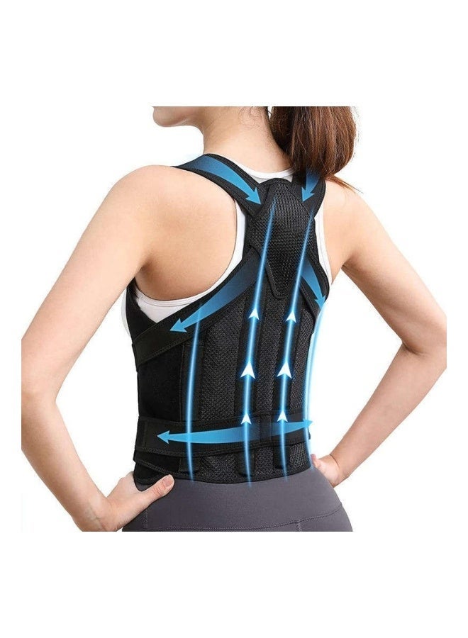 Royalbuckle Adjustable Back Support Brace Posture Support Belt Breathable Upper Back and Shoulder Support for Men and Women - Image 3