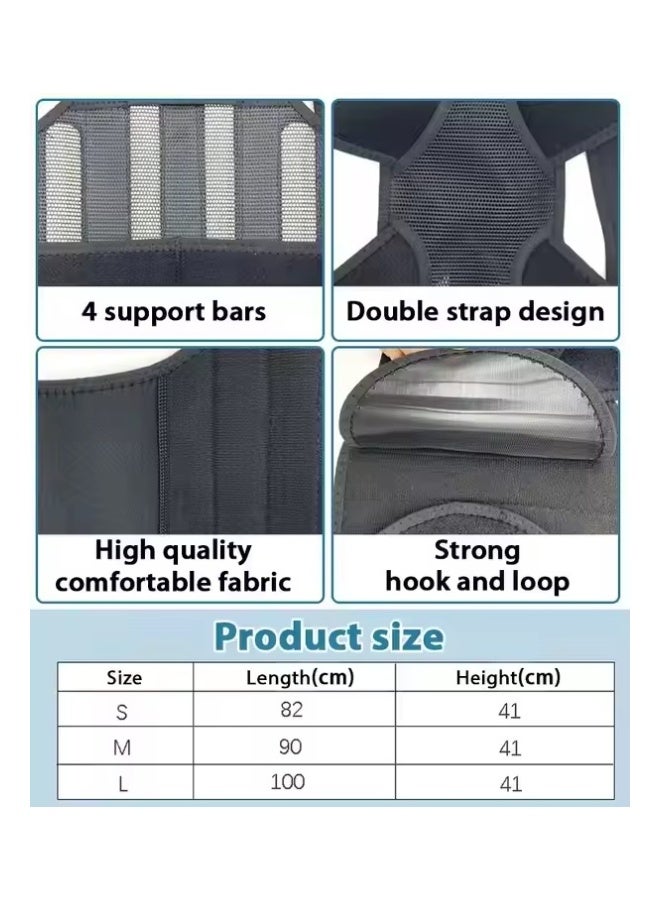 Royalbuckle Adjustable Back Support Brace Posture Support Belt Breathable Upper Back and Shoulder Support for Men and Women - Image 5