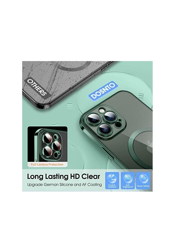 ten.tech Transparent Magnetic Protection Cover Compatible with MagSafe for iPhone 11 Pro Max Mobile Phone, Anti-Shock and Anti-Scratches, and Camera Lens Protector (green) by Tin Tech  - Image 3