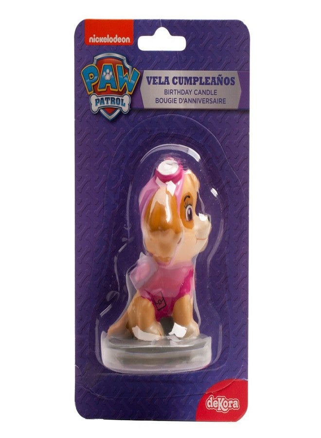 Dekora - 346181 Birthday Candle Skye Paw Patrol, Pink, 7 Cm (346181) - Image 2