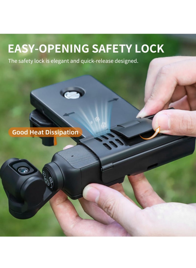 قطعة واحدة حامل هاتف محمول توسيع محول لملحقات DJI Osmo Pocket 3 إطار حماية مرشح صندوق تخزين أحذية بدء تشغيل بارد - Image 3