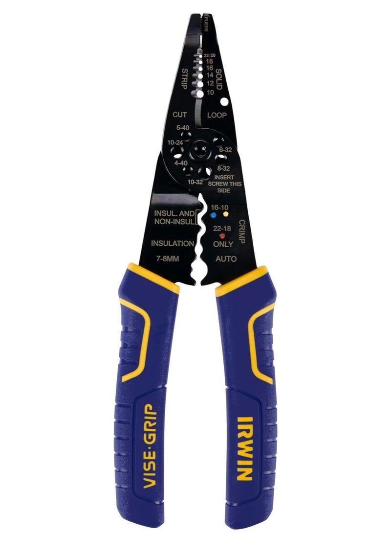 إيروين IRWIN VISE-GRIP أداة تجريد الأسلاك/قاطع الأسلاك، 8 بوصة (2078309)  - Image 1