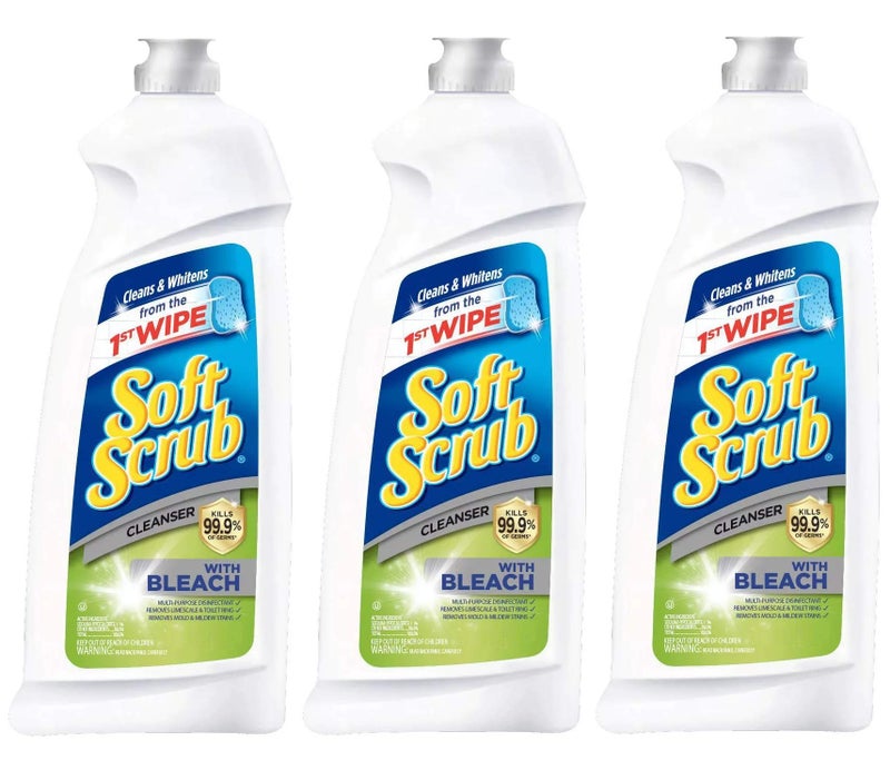 Soft Scrub Cleanser with Bleach, 36 Fluid Ounce (Pack of 3) - Image 3