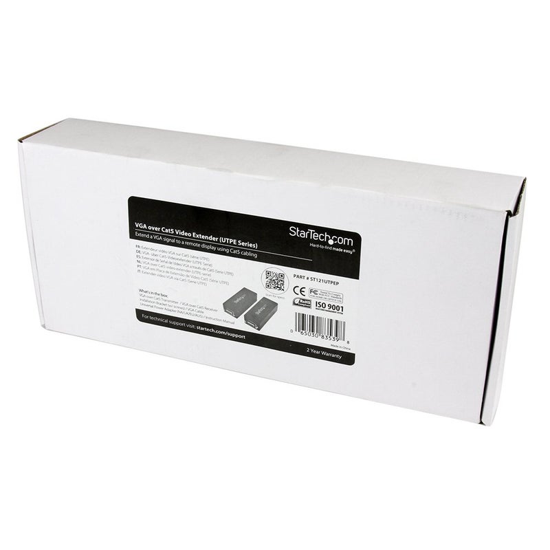 StarTech.com VGA Over CAT5 Extender – 250 ft (80m) – 1 Local and 1 Remote Unit - VGA Video Over Ethernet Extender Kit , TAA (ST121UTPEP) - Image 5
