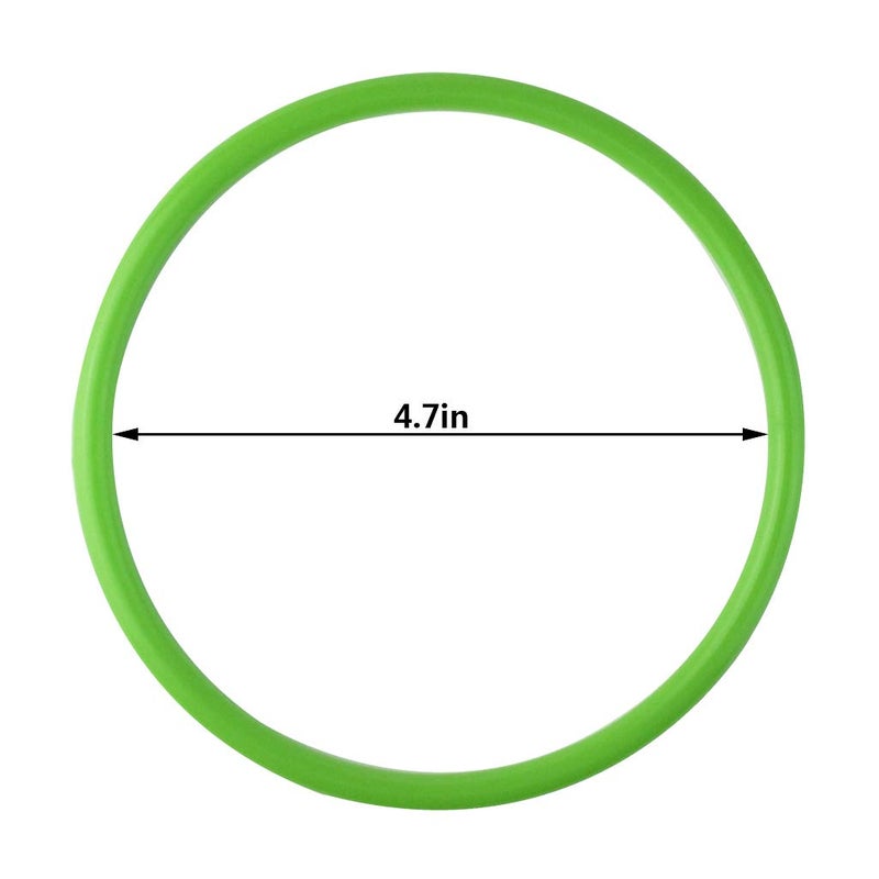 Topbuti 24 Pcs Multicolor Plastic Toss Rings Kids Ring Toss Game Carnival Rings for Speed and Agility Practice Games, Garden Backyard Outdoor Games, Bridal Shower Game, Game Booth - Image 3