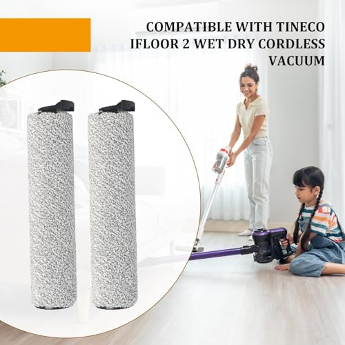 DFD 2 Pack Replacement Roller Brush Compatible with Tineco iFloor 2 Cordless Wet Dry Vacuum, Replacement Parts Vacuum Cleaner Accessories Kit for Tineco Floor Cleaner - Image 5