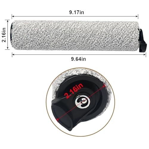 DFD 2 Pack Replacement Roller Brush Compatible with Tineco iFloor 2 Cordless Wet Dry Vacuum, Replacement Parts Vacuum Cleaner Accessories Kit for Tineco Floor Cleaner - Image 2
