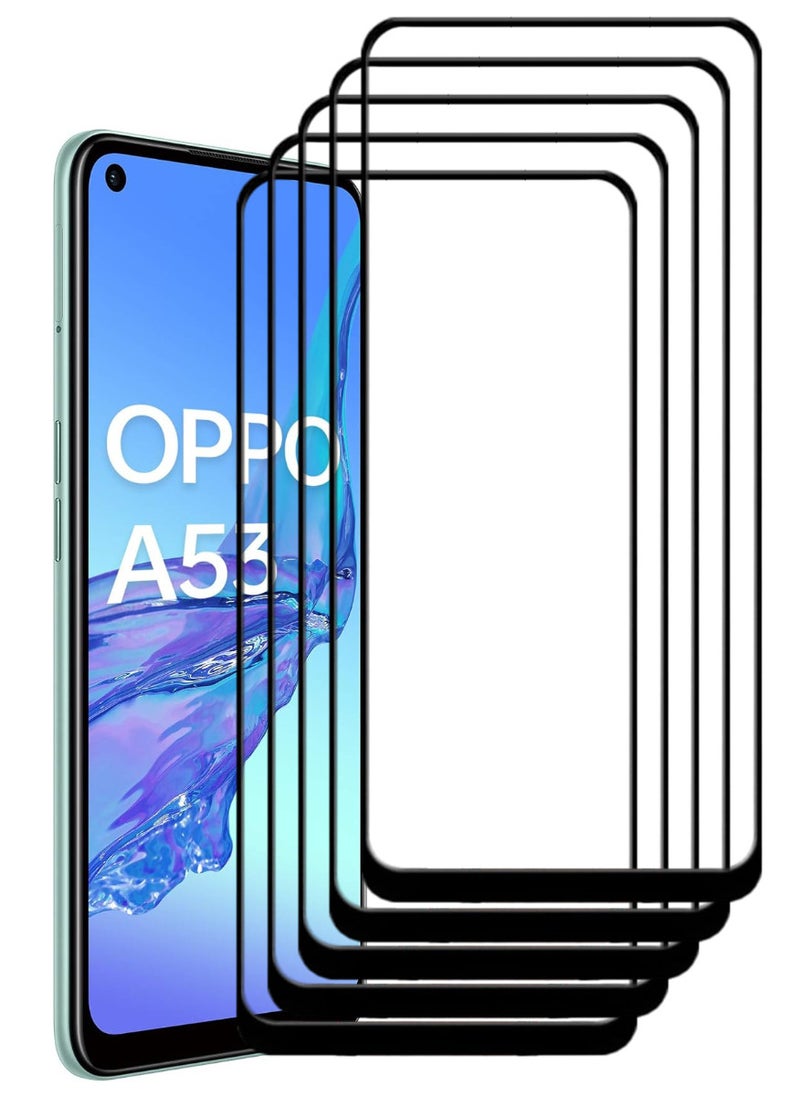 ACLIX 5 Pieces Antistatic ESD Dustproof Premium Quality High Definition Tempered Glass Screen Protector Designed For Oppo A53 - Image 1